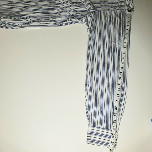 Ralph Lauren Blue And White Striped Shirt - Picture 7 of 8